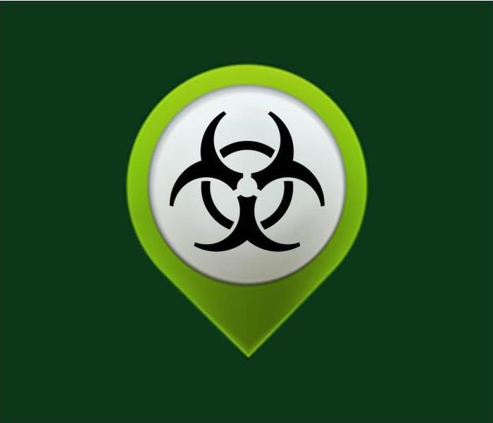Service icon of a biohazard sign
